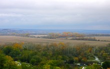 Осень на песчаных холмах по берегу Сухого Донца у хуторов Ольховый и Виноградный