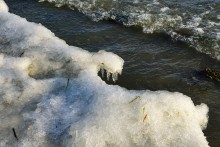 Ветреное и морозное начало декабря на Дону и ериках у станицы Старочеркасской