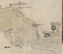 Остатки Траншемента времён петровских походов, на берегу Дону у Аненской крепости