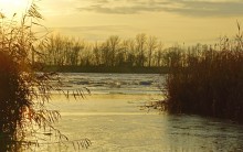 Декабрьский тихий вечер на Дону после зимней бури