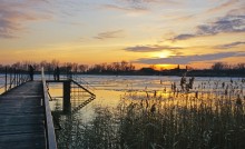 Декабрьский тихий вечер на Дону после зимней бури