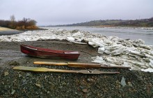 Понтонный мост в Краснодонецкой на Северском Донце