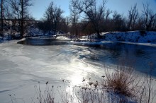 Хутор Нижнесеребряковский на реке Быстрой