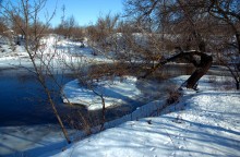 Хутор Нижнесеребряковский на реке Быстрой