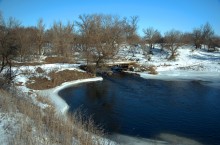 Хутор Нижнесеребряковский на реке Быстрой