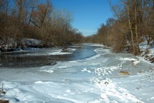 Хутор Нижнесеребряковский на реке Быстрой