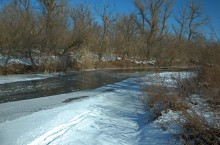 Хутор Нижнесеребряковский на реке Быстрой