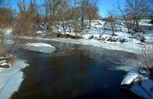 Хутор Нижнесеребряковский на реке Быстрой