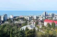 Прогулка по городу Сочи и окрестностям в феврале
