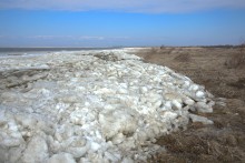 Ранняя весна на берегу Таганрогского залива