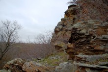 Скалы у посёлка Синегорского