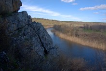 На реке Кундрючьей, Северском Донце и Быстрой, по следам снежной бури случившейся 30-го марта 2023 года.