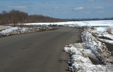 На реке Кундрючьей, Северском Донце и Быстрой, по следам снежной бури случившейся 30-го марта 2023 года.