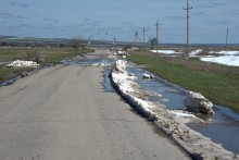 На реке Кундрючьей, Северском Донце и Быстрой, по следам снежной бури случившейся 30-го марта 2023 года.