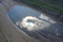 На реке Кундрючьей, Северском Донце и Быстрой, по следам снежной бури случившейся 30-го марта 2023 года.