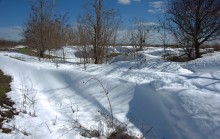 На реке Кундрючьей, Северском Донце и Быстрой, по следам снежной бури случившейся 30-го марта 2023 года.
