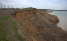 Весёловское водохранилище, борьба воды и суши