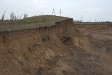Весёловское водохранилище, борьба воды и суши