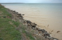 Весёловское водохранилище, борьба воды и суши