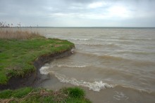 Весёловское водохранилище, борьба воды и суши