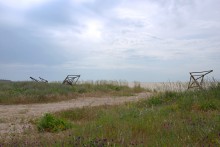 Путешествие по берегу Меотиды от Шабельского, Сазальницкой косы и маяка, через Новомаргаритово к Чумбур косе.