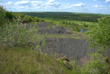 Старый карьер на берегу Северского Донца