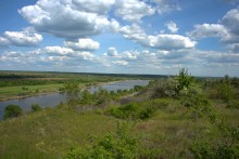 Старый карьер на берегу Северского Донца
