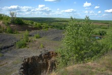 Старый карьер на берегу Северского Донца