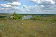 Старый карьер на берегу Северского Донца