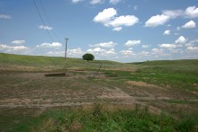 Балка Сухая Кугульта в Сальских степях, в очень дождливом июле