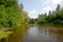 Августовское купание в реке Калитве