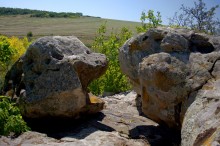 Выходы кварцита под названием Большой камень у хутора Нижнеерохин