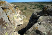 Выходы кварцита под названием Большой камень у хутора Нижнеерохин