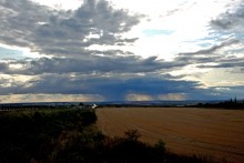 Бурное небо в сентябре в Белокалитвенском районе