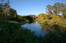 Ранняя осень на Калитве между Литвиновкой и Ленина