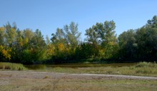 Ранняя осень на Калитве между Литвиновкой и Ленина