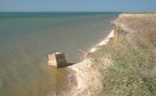 Рушащийся берег у Камышевахской