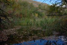 Песчаные горы и скалы на берегу Сухого Донца