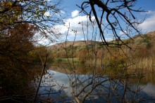 Песчаные горы и скалы на берегу Сухого Донца