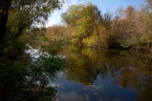 Песчаные горы и скалы на берегу Сухого Донца