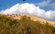 Песчаные горы и скалы на берегу Сухого Донца