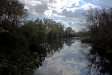 Песчаные горы и скалы на берегу Сухого Донца