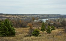 Осень в правобережье Северского Донца у станицы Усть-Быстрянской и Кундрюченских лесов