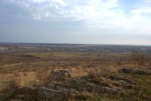 Осень в правобережье Северского Донца у станицы Усть-Быстрянской и Кундрюченских лесов