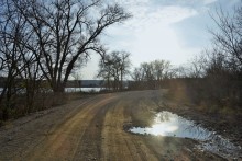 Осень в правобережье Северского Донца у станицы Усть-Быстрянской и Кундрюченских лесов