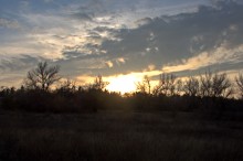 Осень в правобережье Северского Донца у станицы Усть-Быстрянской и Кундрюченских лесов