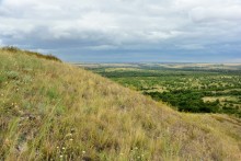 Лесная долина в окружении холмов на реке Быстрой