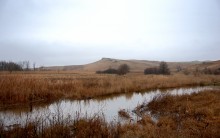 Скалистый гребень в долине реки Лихой