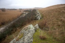 Скалистый гребень в долине реки Лихой