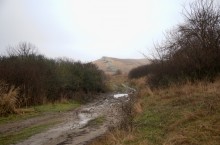 Скалистый гребень в долине реки Лихой